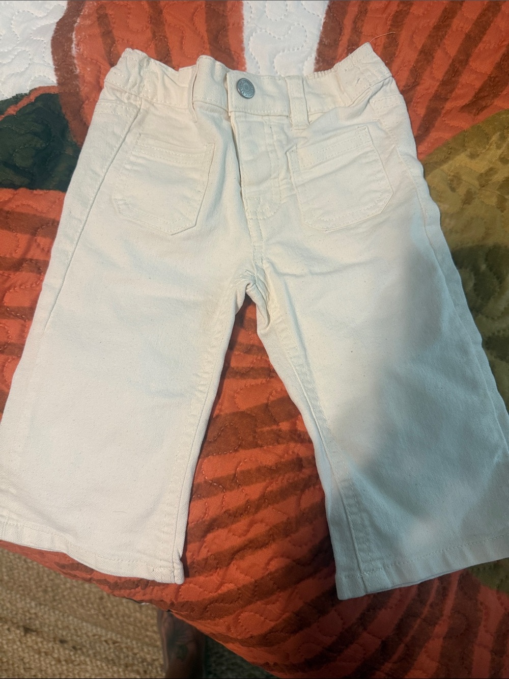 7 For All Mankind Kids White Pull-On Jeans